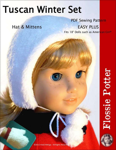 Flossie Potter 18 Inch Historical Tuscan Winter Set 18" Doll Clothes larougetdelisle