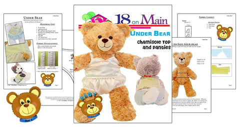 18 On Main Build-A-Bear Under Bear Pattern for Build-A-Bear Dolls larougetdelisle