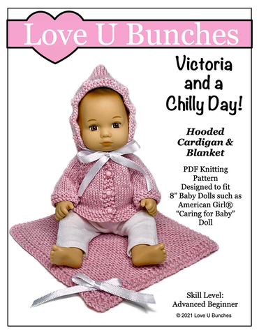Love U Bunches 8" Baby Dolls Victoria and a Chilly Day 8" Baby Doll Knitting Pattern larougetdelisle