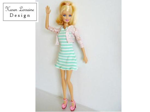 Karen Lorraine Design Barbie The Versatility Package Pattern for 11-1/2" Fashion Dolls larougetdelisle
