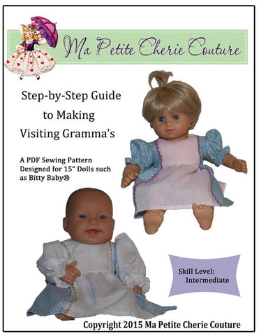 Mon Petite Cherie Couture Bitty Baby/Twin Visiting Gramma's 15" Baby Doll Clothes larougetdelisle
