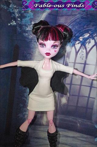 Fable-ous Finds Monster High The Batwing Dress for 17" Pattern for Monster High Dolls larougetdelisle