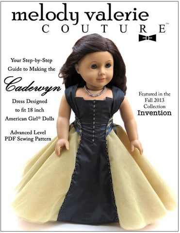 Melody Valerie Couture 18 Inch Modern Cadewyn Dress 18 Inch Doll Clothes Pattern larougetdelisle