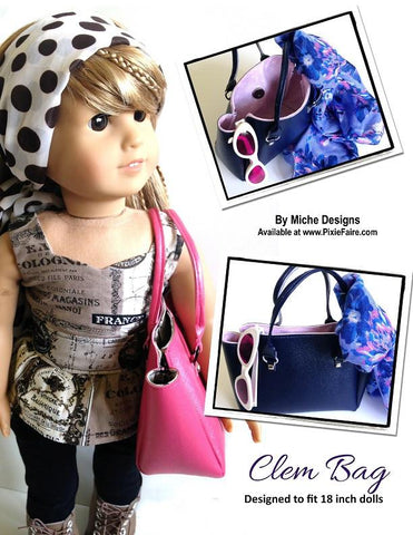 Miche Designs 18 Inch Modern Clem Bag 18" Doll Accessories larougetdelisle