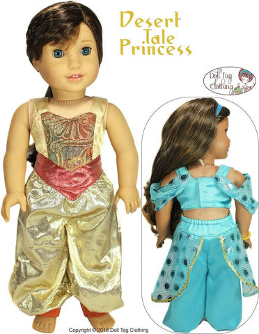 Doll Tag Clothing 18 Inch Modern Desert Tale Princess 18" Doll Clothes Pattern larougetdelisle