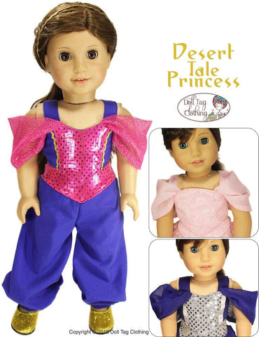 Doll Tag Clothing 18 Inch Modern Desert Tale Princess 18" Doll Clothes Pattern larougetdelisle