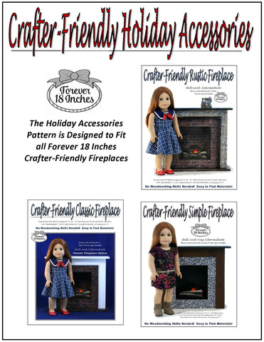 Forever 18 Inches 18 Inch Modern Crafter-Friendly Holiday Accessories for Dolls larougetdelisle