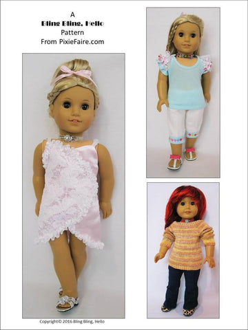 Bling Bling Hello Tutorials & Crafts Fire & Ice Doll Jewelry Pattern larougetdelisle