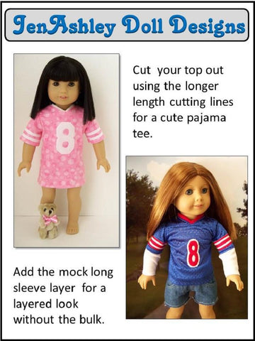 Jen Ashley Doll Designs 18 Inch Modern Football Jersey 18" Doll Clothes larougetdelisle