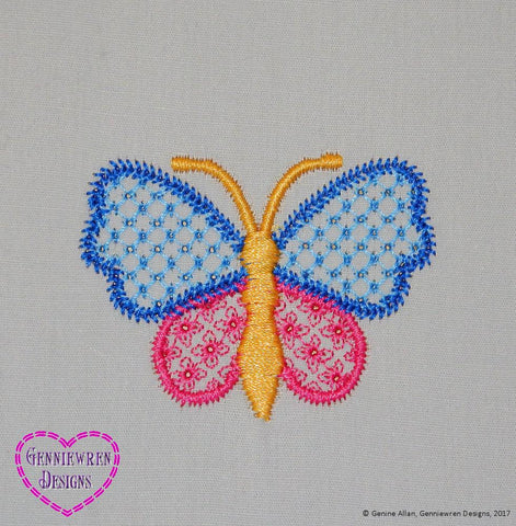 Genniewren Machine Embroidery Design Free Butterfly Machine Embroidery Design larougetdelisle