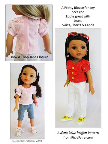 Little Miss Muffett WellieWishers Gigi 14-14.5" Doll Clothes Pattern larougetdelisle