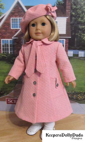 Keepers Dolly Duds Designs 18 Inch Historical Coat Essentials 18" Doll Clothes Pattern larougetdelisle