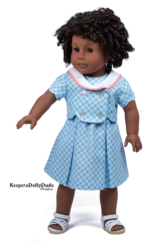 Keepers Dolly Duds Designs 18 Inch Modern Church Tea Dress 18 inch Doll Clothes Pattern larougetdelisle