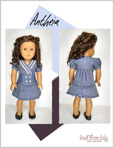 Love From Lola 18 Inch Modern Antheia 18" Doll Clothes Pattern larougetdelisle