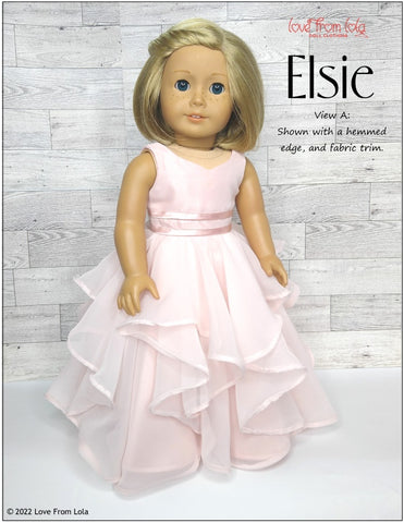 Love From Lola 18 Inch Modern Elsie 18" Doll Clothes Pattern larougetdelisle