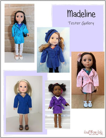 Love From Lola WellieWishers Madeline 14.5" Doll Clothes Pattern larougetdelisle