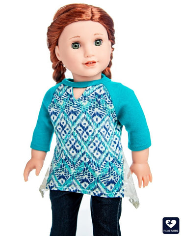 Love From Lola 18 Inch Modern The Violet Top 18" Doll Clothes Pattern larougetdelisle
