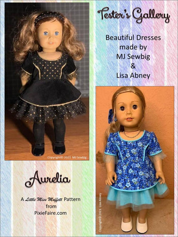 Little Miss Muffett 18 Inch Modern Aurelia 18" Doll Clothes Pattern larougetdelisle