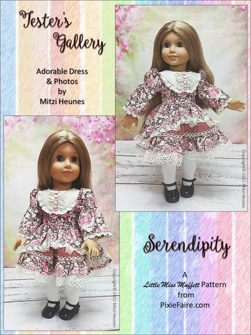 Little Miss Muffett 18 Inch Modern Serendipity 18" Doll Clothes Pattern larougetdelisle