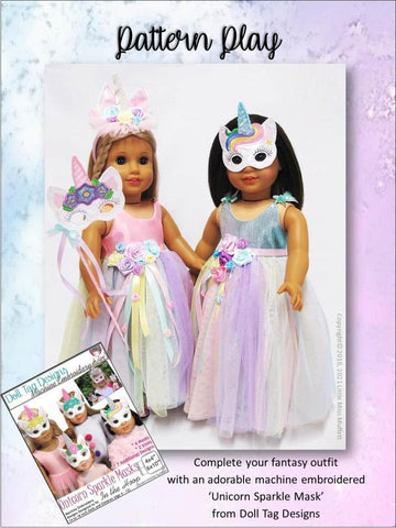Little Miss Muffett WellieWishers Unicorns & Sugarplums 14.5" Doll Clothes Pattern larougetdelisle