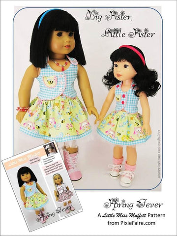 Little Miss Muffett WellieWishers Spring Fever 14.5" Doll Clothes Pattern larougetdelisle