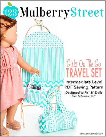 123 Mulberry Street 18 Inch Modern Girls On The Go 18" Doll Accessory Pattern larougetdelisle