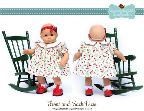 My Angie Girl Bitty Baby/Twin Round Collar Dress and Bloomers 15" Baby Doll Clothes larougetdelisle