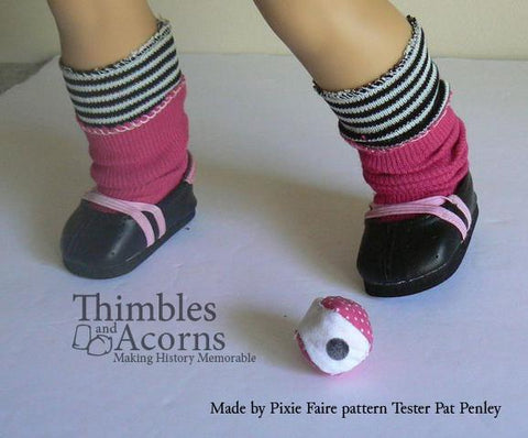 Thimbles and Acorns 18 Inch Historical Fancy Footwork Doll Clothes Pattern For 18" Dolls larougetdelisle