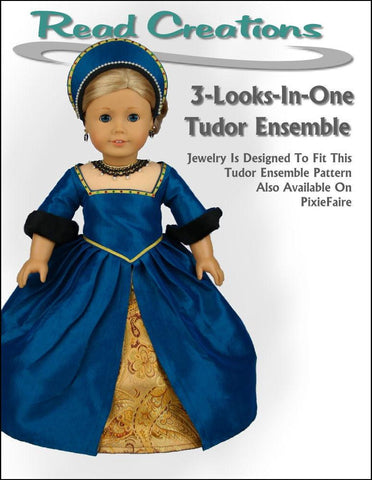 Read Creations Tutorials & Crafts Tudor Jewelry 18" Doll Jewelry Pattern larougetdelisle