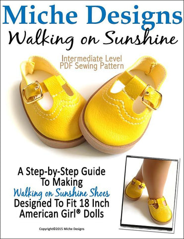 Miche Designs Shoes Walking on Sunshine  18" Doll Shoes larougetdelisle