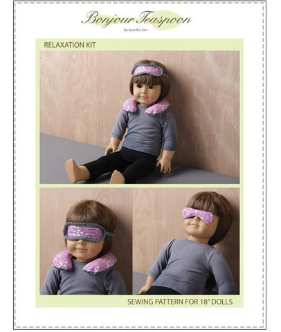 Bonjour Teaspoon 18 Inch Modern Relaxation Kit 18" Doll Accessory Pattern larougetdelisle