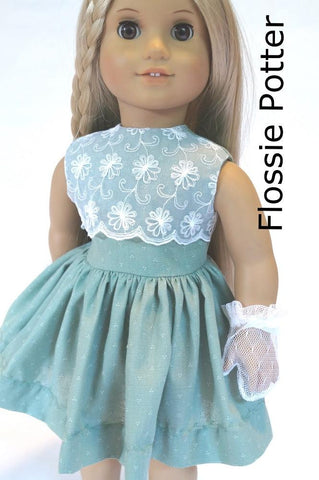 Flossie Potter 18 Inch Historical Little '50s Dress 18" Doll Clothes larougetdelisle