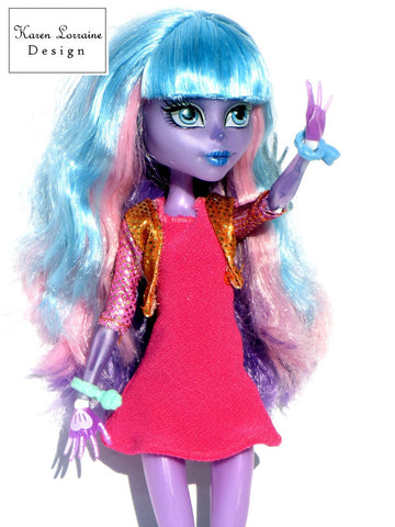 Karen Lorraine Design Monster High The Versatility Package Pattern for Monster High Dolls larougetdelisle