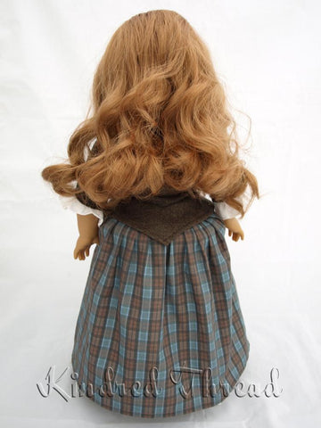 Kindred Thread 18 Inch Historical Outlandish: Highland Lass 18" Doll Clothes larougetdelisle