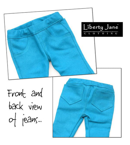 Liberty Jane 18 Inch Modern Boot Cut Jeans 18" Doll Clothes Pattern larougetdelisle