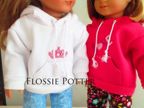 Flossie Potter 18 Inch Modern Weekend Wear Pullover Hoodie and PJ Pants 18" Doll Clothes larougetdelisle